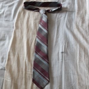 ✨ Blue and Maroon Striped Tie